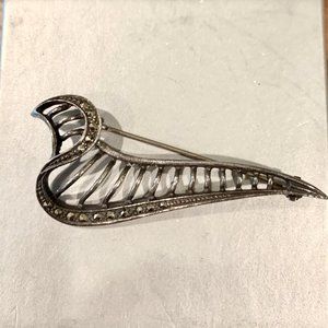 SS  Marcasite Pin